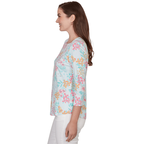 Womens Ruby Rd. Renaissance Romance Blooming Floral Blouse