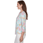 Womens Ruby Rd. Renaissance Romance Blooming Floral Blouse - image 3