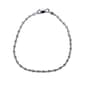 Sterling Silver 16in. Twist Herringbone Necklace - image 1