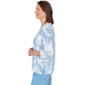 Womens Alfred Dunner St. Augustine Monotone Leaf Print Split Nec - image 4