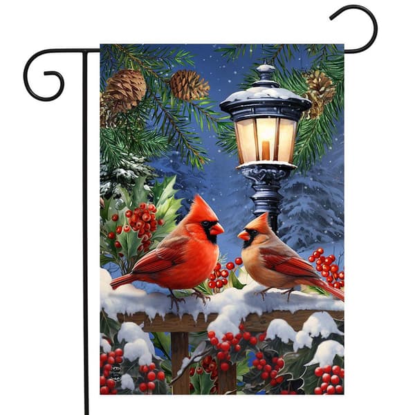 Briarwood Lane Winter Glow Cardinal Garden Flag - image 