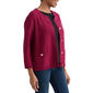 Petite Jones New York 3/4 Sleeve Gold Button Front Cardigan - image 3