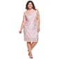 Juniors Plus Jump Off The Shoulder Glitter Medallion Midi Dress - image 1