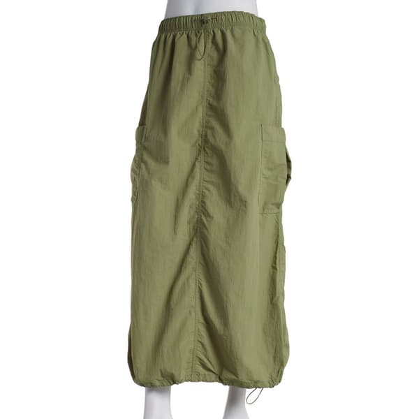 Juniors Love Tree Parachute Toggle Skirt w/Pockets &amp; Back Slit - image 