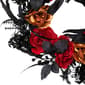 Northlight Seasonal 22in. Unlit Red & Gold Rose Halloween Wreath - image 4