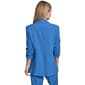 Womens Calvin Klein 3/4 Ruch Sleeve Solid One Button Blazer - image 2