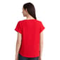 Petite Jones New York Short Roll Cuff Sleeve Side Button Blouse - image 2