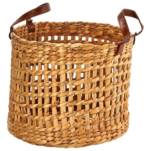 Baum Brothers Medium Carro+Rice Nutweave Water Hyacinth Basket - image 