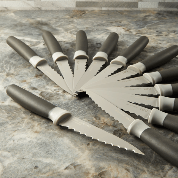 BergHOFF Leo 12pc. Stainless Steel 4.5in. Serrated Steak Knives