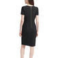 Womens Calvin Klein Short Sleeve Solid Crepe Sheath Dress - image 2