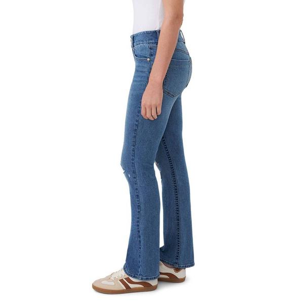 Womens Seven7 High Rise Bootcut Distressed Jeans