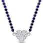 Sophia B Created Blue & White Sapphire Collar Necklace - image 1