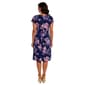 Womens Connected Apparel Short Sleeve Floral Sarong Wrap Dress - image 2