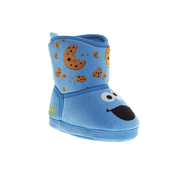 Toddler Unisex Sesame Street® Cookie Monster Boots Slippers - image 