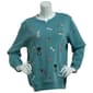 Plus Size Hasting & Smith Dogs Embroidered Fleece Sweatshirt - image 1