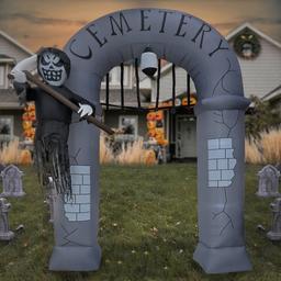 National Tree 12ft. Inflatable Halloween Ghost Arch