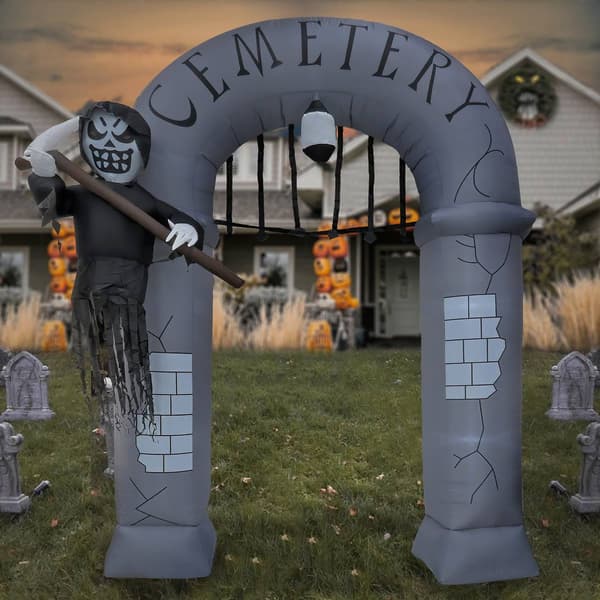 National Tree 12ft. Inflatable Halloween Ghost Arch