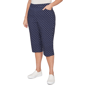 Plus Size Alfred Dunner Port Side Pull On Dot Capris - image 3
