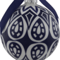 Northlight White & Blue Mosaic Glass Christmas Ball Ornament - image 6