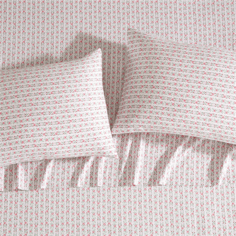 Laura Ashley® Marta Cotton Sateen Stripe Sheet Set