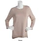 Womens Retrology Crew Neck Button Sleeve Side Slit Sweater - image 21