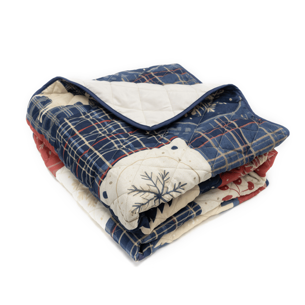 Donna Sharp Your Lifestyle Noel Patch Throw - image 