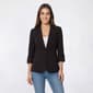 Womens Anne Klein Roll Sleeve One Button Notch Collar Blazer - image 1