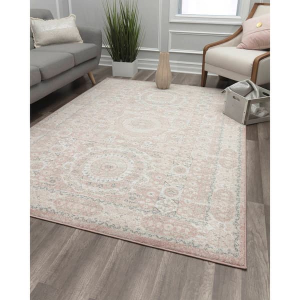 Rugs America™ Hailey Pink Lemonade Transitional Vintage Area Rug