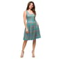 Womens 24/7 Comfort Apparel Sky Blue Fit & Flare Pocket Dress - image 2