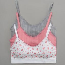 Womens Laura Ashley(R) 3pk Seamless Bralettes - LS1628-3PKAD