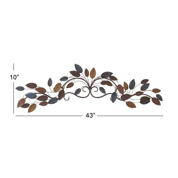 9th & Pike&#174; Tree Wall Art with Distressed Leaves Wall Decor