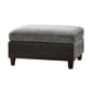 Coaster Pewter and Black Vinny Rectangle Upholstered Ottoman - image 2