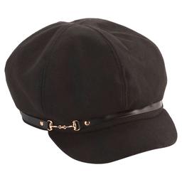 Womens Madd Hatter Newsboy Hat w/Horse Buckle
