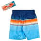 Boys (8-20) ZeroXposur Surf Stripe Blue Board Shorts & Goggles - image 2