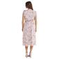 Womens MSK Short Sleeve Floral Pintuck Midi Dress - image 2