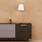 Infibrite 25 in. Angled Brass Table Lamp with Textured Shade - image 5