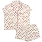 Womens Laura Ashley® Strawberry Bunches Pajama Set with Shorts - image 1