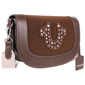 True Religion Studded Horseshoe Suede Flap Crossbody - image 2