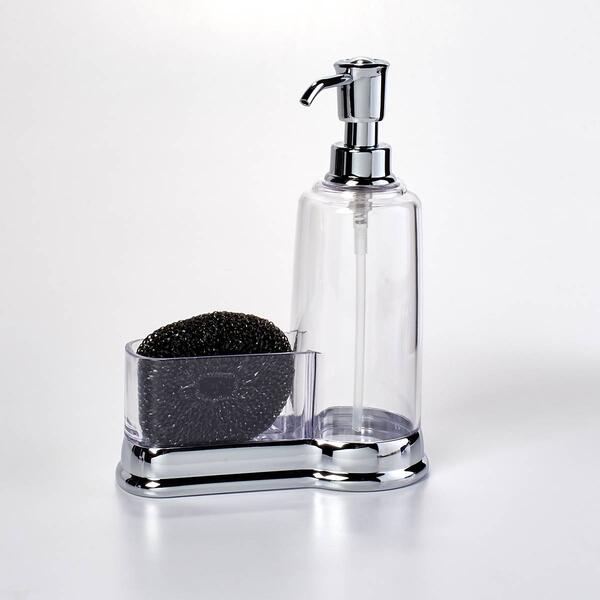 Kitchen Details 2 in 1 Soap Dispenser w/ Sponge Holder - image 