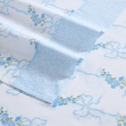Laura Ashley® Floral Ribbon Percale Sheet Set