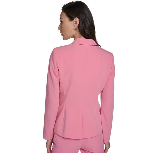 Womens Tommy Hilfiger Long Sleeve One Button Solid Blazer
