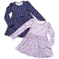 Girls (4-6x) Emma & Elsa 2pk. Long Sleeve Cat & Floral Dress - image 1