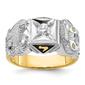 Mens Gentlemens Classics&#40;tm&#41; 14kt. Gold 1/5ctw. Diamond Rite Ring - image 1