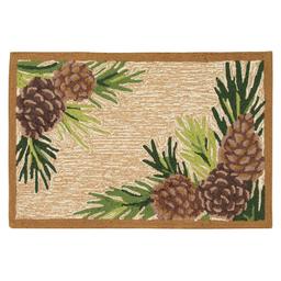 Liora Manne Ravella Forest Border Rectangular Accent Rug