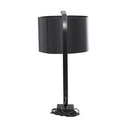 9th & Pike&#174; Black Metal Traditional Table Lamp with Fabric Shade