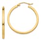 Gold Classics(tm) 14kt. 30x35mm Square Tube Hoop Earrings - image 1