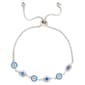 Gianni Argento Lab Created Sapphire Evil Eye Adjustable Bracelet - image 1
