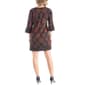 Womens 24/7 Comfort Apparel Orange Knee Length Shift Dress - image 2