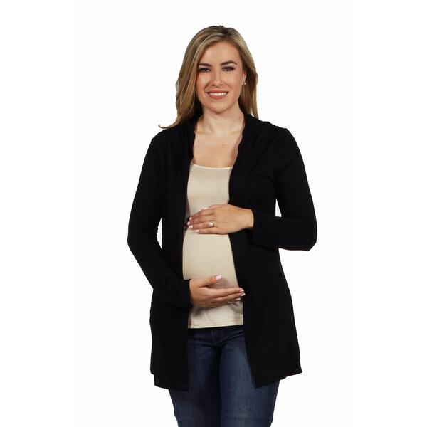 Womens 24/7 Comfort Apparel Open Front Maternity Cardigan - image 