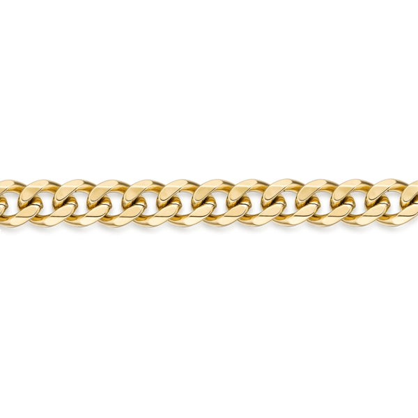 Mens Lynx Gold-Tone Ion Plated Curb Chain Necklace & Bracelet Set